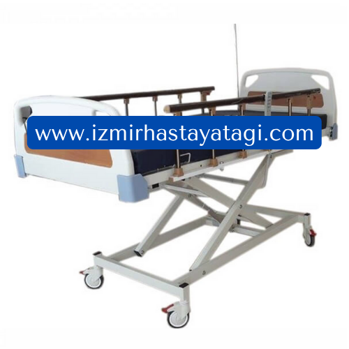 Kare Korkuluklu Üç Motorlu Hasta Yatağı